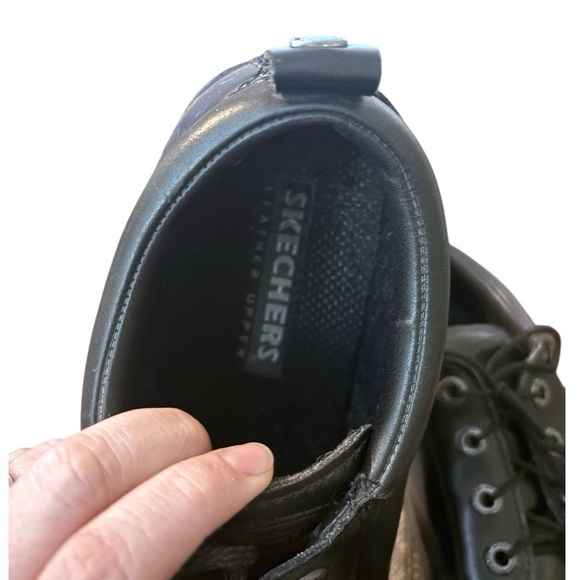 VTG 90s Black Leather Skechers|Tom Alley Cat|Jammer Oxfords|Chunky Platform main image 7